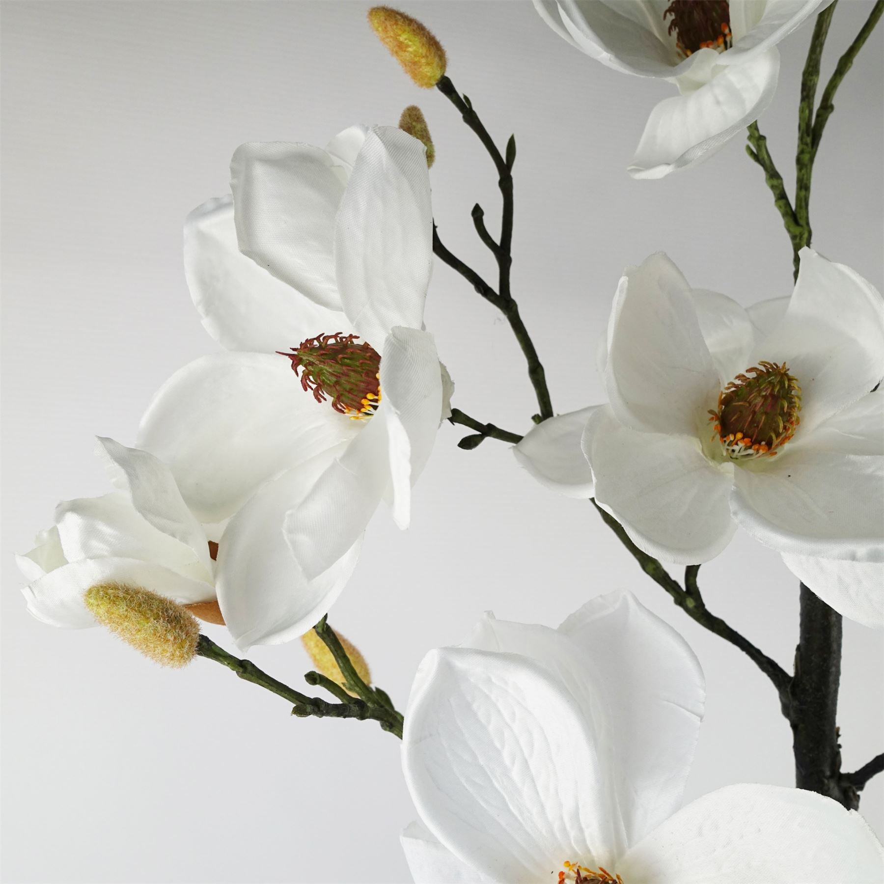 Magnolia Artificial Tree White Potted