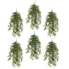 Pack of 6 x Hanging UV and Fire Resistant Artificial Variegated Plant 76cm - Premium Quality