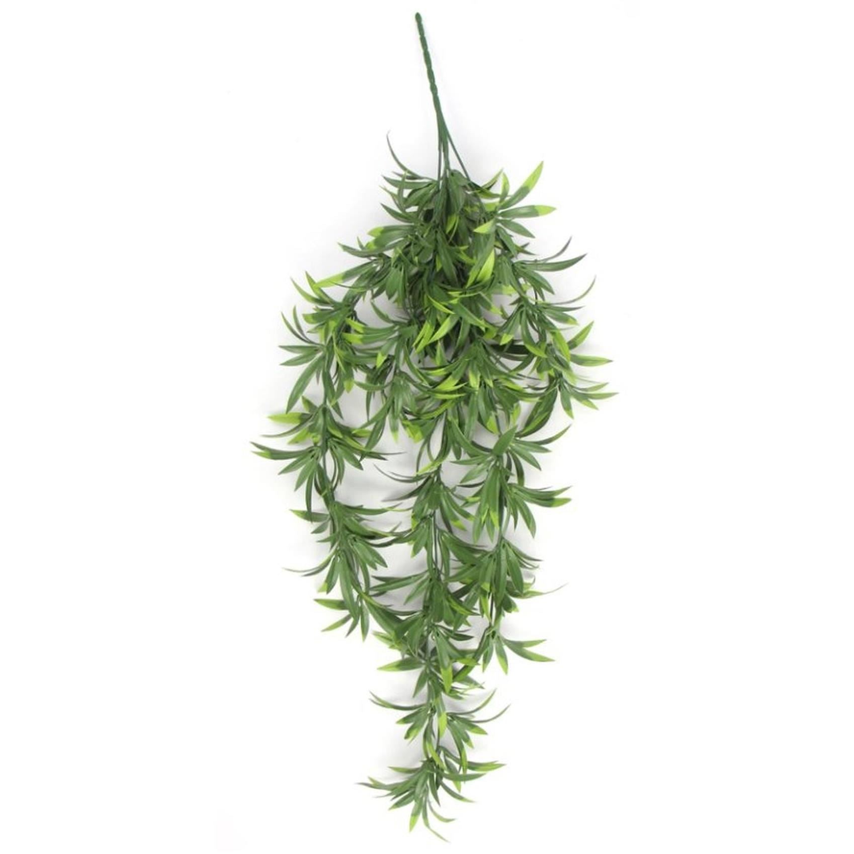 Pack of 6 x Hanging UV and Fire Resistant Artificial Fronded Thyme Plant 70cm - Premium Quality