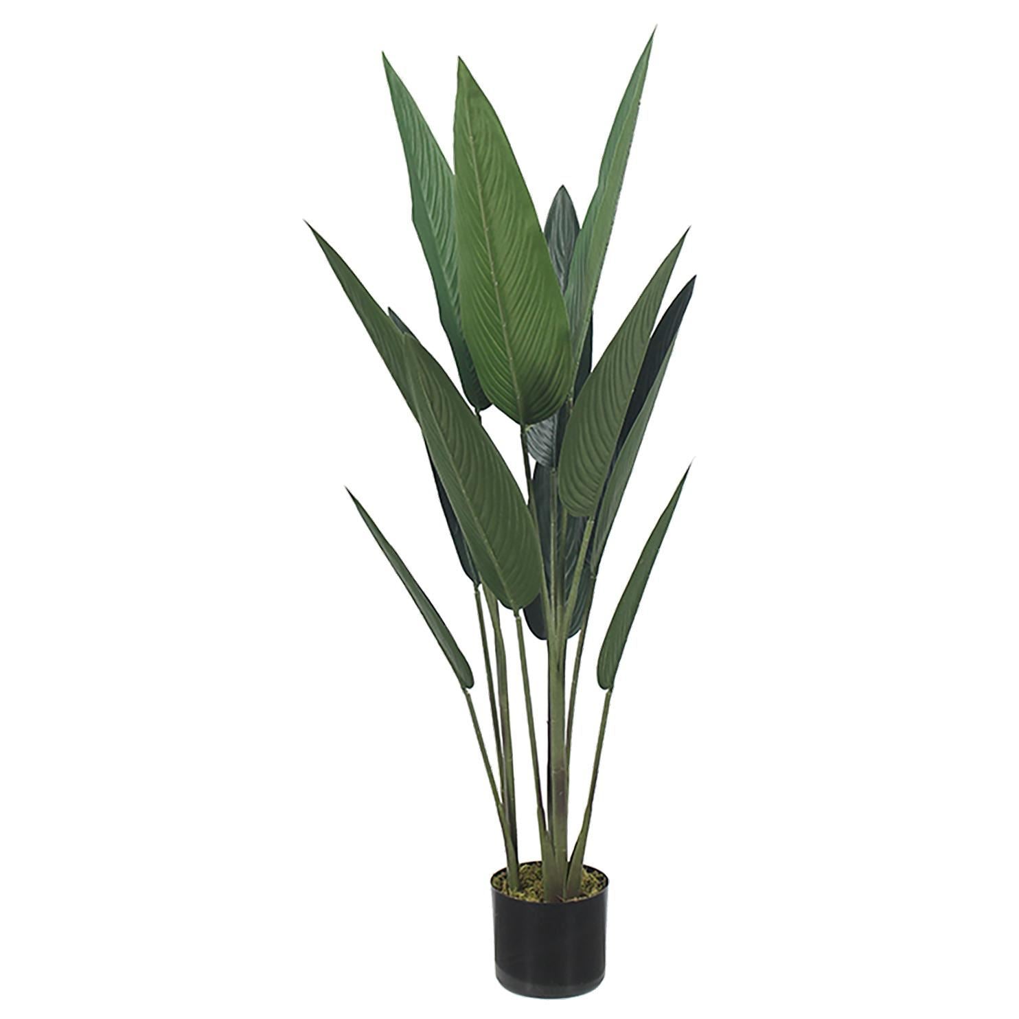 Artificial Leaves Tropical Plants Green Traveller Palm Plant 115cm