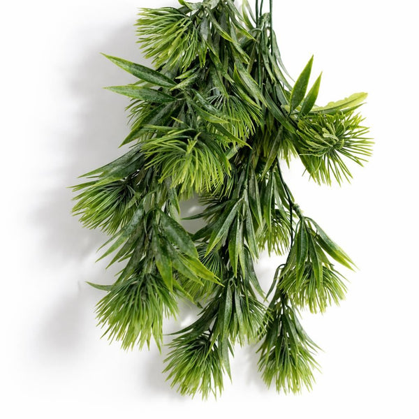 Pack of 6 x 75cm Artificial Green Thistle Trailing Hanging Plant Faux Floral