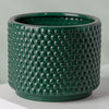 Ceramic Plant Pot Planter Dotty Green 15 x 15 x 12.5cm