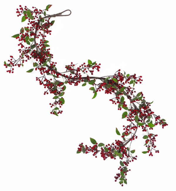 150cm Luxury Christmas Look Red Berry Floristry Garland