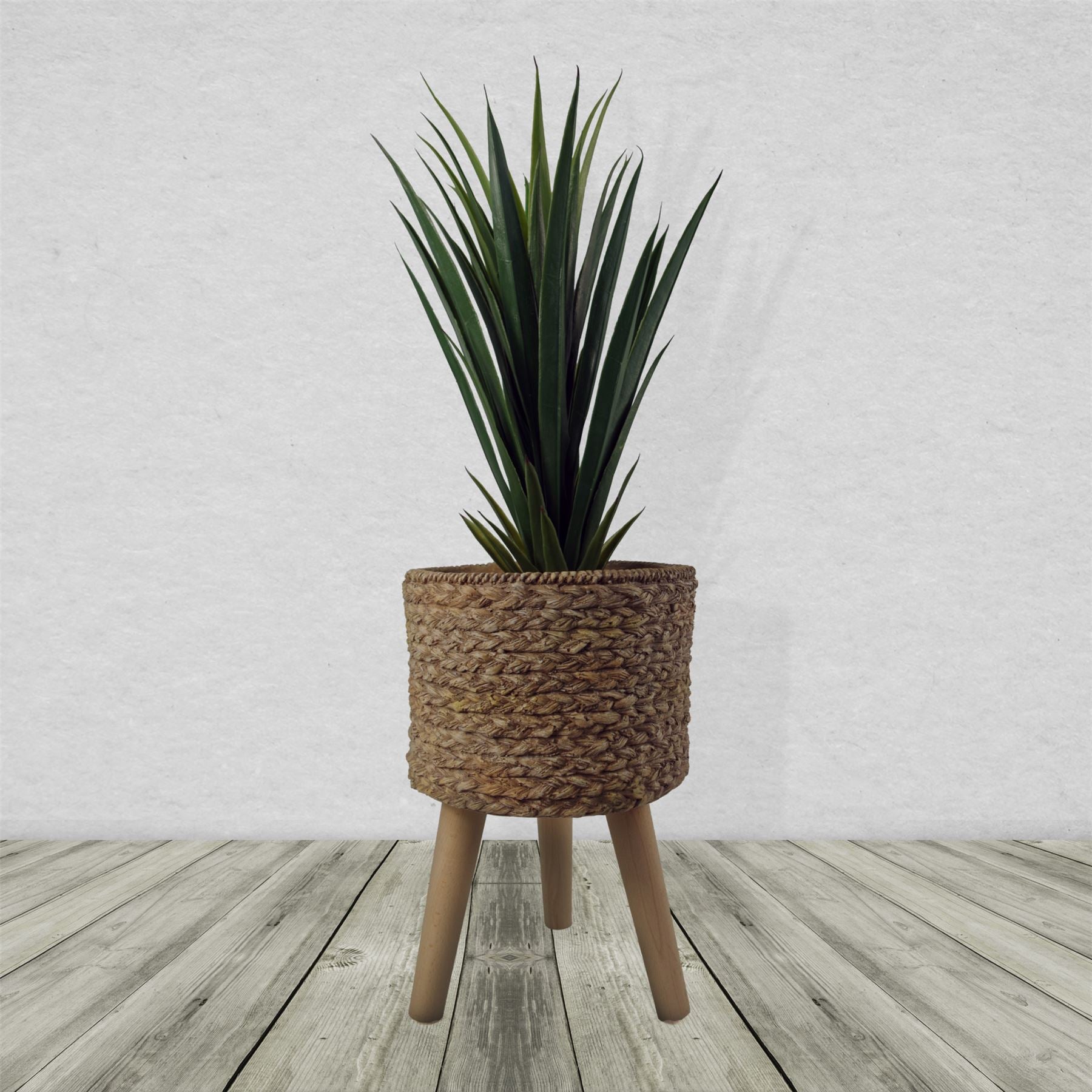 Woven Effect Composite Planter