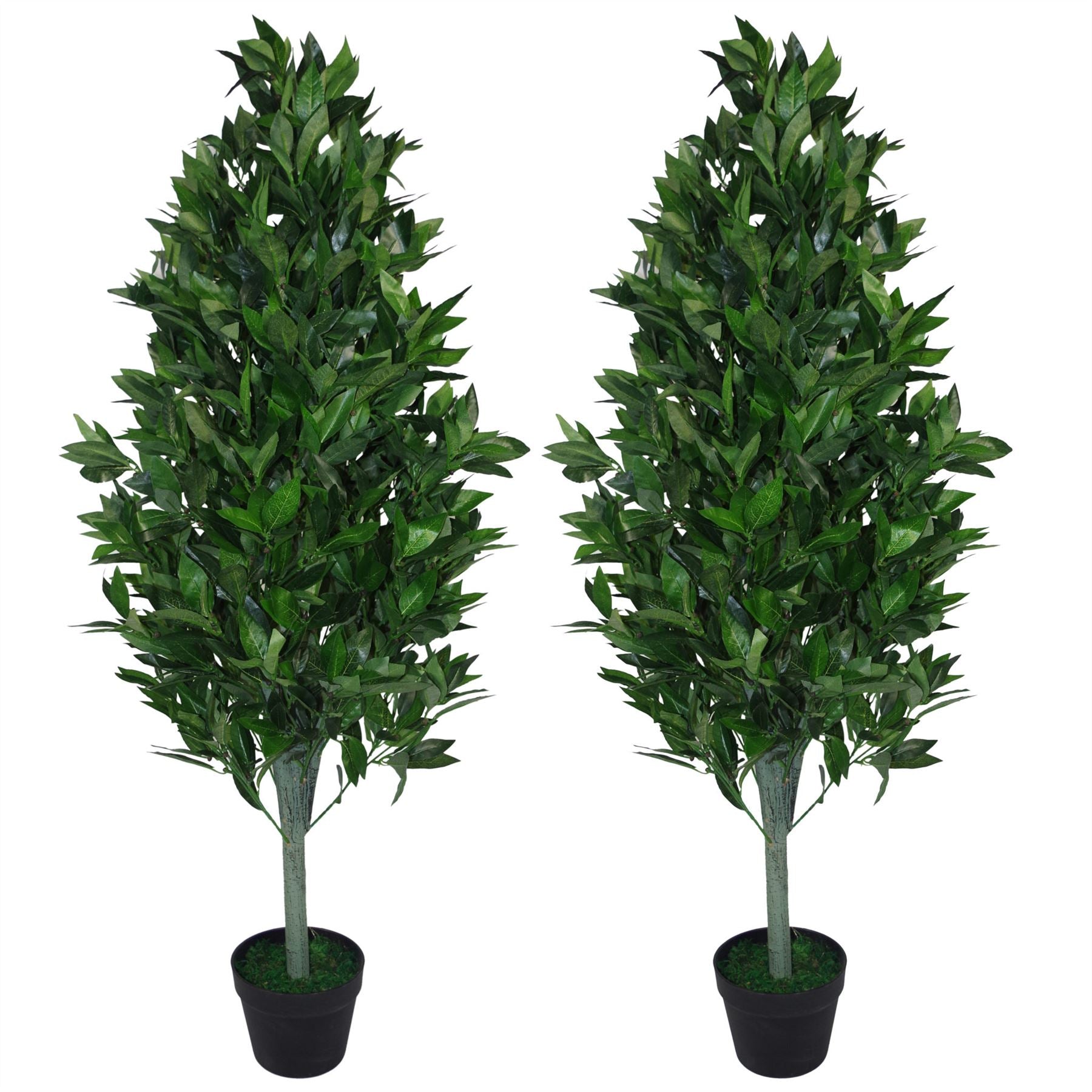 Artificial Topiary Bay Tree Pyramid Cone Extra 120cm Trunk