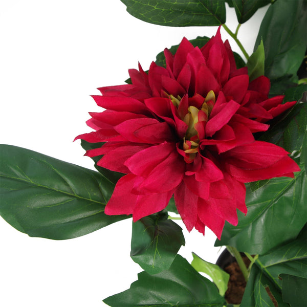 Artificial Dhalia Plant Flowers Plant Red