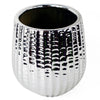 Silver Ceramic Planter