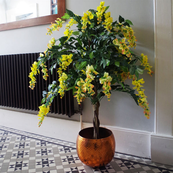 Blossom Tree Artificial Wisteria 120cm Yellow