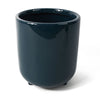 Teal Ceramic Planter Feet Plant Pot