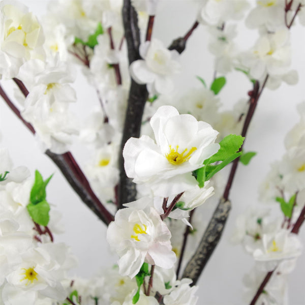 Artificial Blossom Tree 120cm White Cherry Blossom