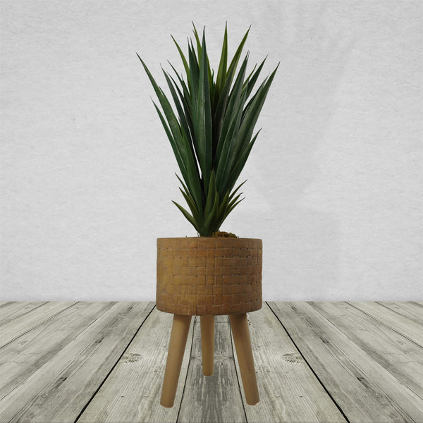 Woven Effect Composite Planter