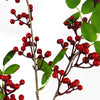 Single Red Christmas Berry Spray 80cm Festive Decoration