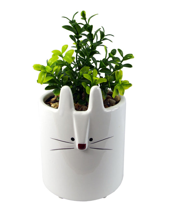 Ceramic Rabbit Planter Animals Rabbit 15cm