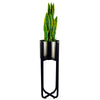 Metal Planter Black Silver Metal Plant Pot 62cm x 18cm