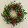 Christmas Mistletoe Red Berry Floristry Wreath 60cm 24"