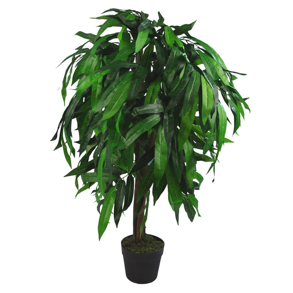 Artificial Mango Plant Tree 100cm Tall 100cm Trunk