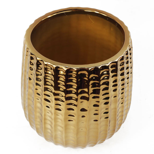 Gold Ceramic Planter