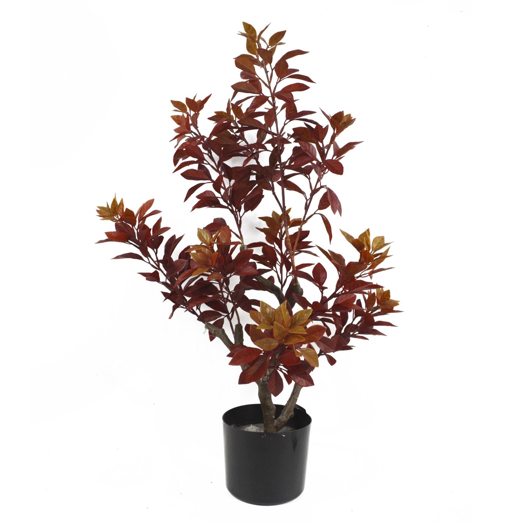 Artificial Tree Plant Orange Fire Autumn Ficus Tree 80cm