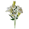 Artificial Lily White 60cm 12 x Stem