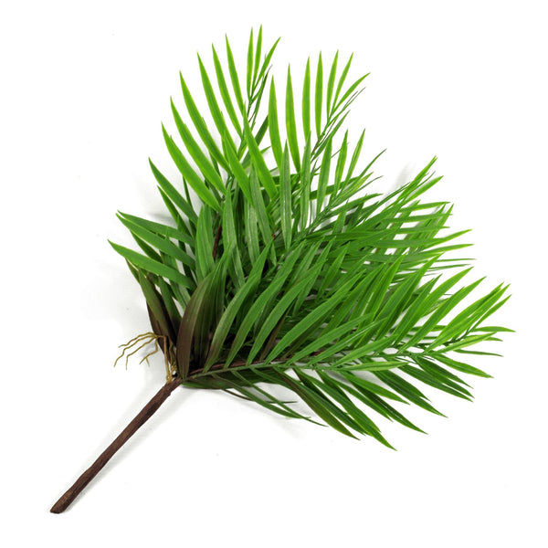 Artificial Fern Plant Realistic 40cm Artificial Bamboo Palm Bush Plant