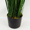 Artificial Grass Plant Gold Metal Planter 130cm