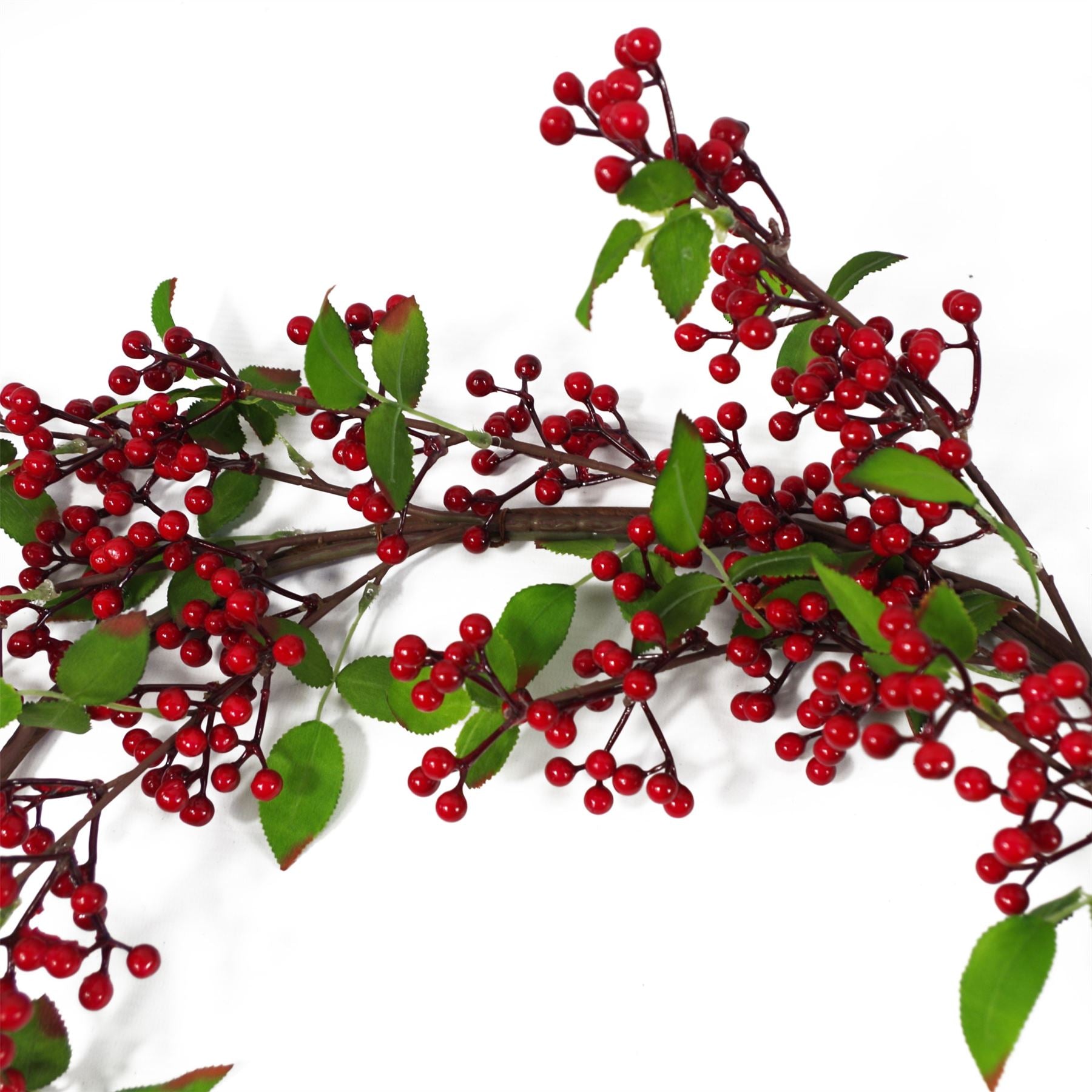 Christmas Look Red Berry Floristry Garland 150cm