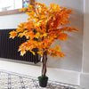 Maple Acer Artificial Tree Orange Yellow Autumn Colours 125cm