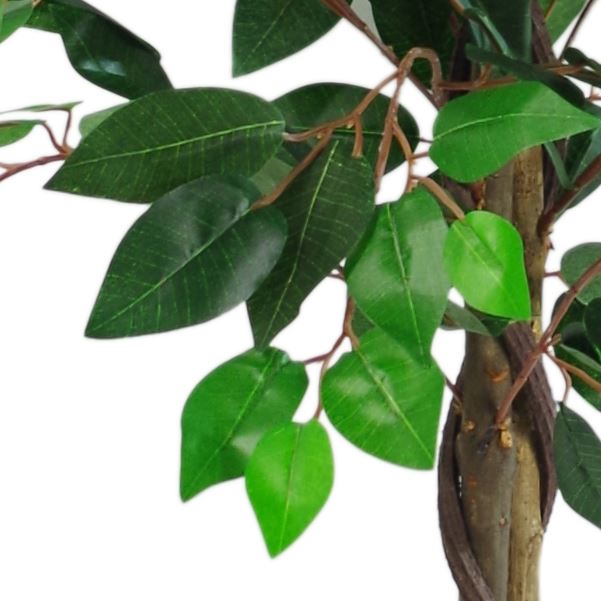 Artificial Ficus Tree Plant Green Twist Ficus 110cm Trunk