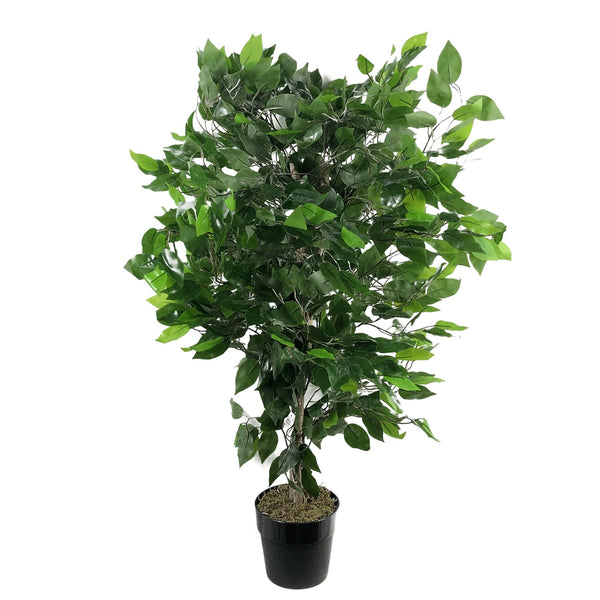 Artificial Ficus Tree Plant Green Ficus Bush 90cm Plants