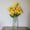 Artificial Lily Plant Yellow 60cm Bare Stem Flowers