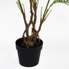 Artificial Palm Tree Areca 90cm Silver Planter Leaf