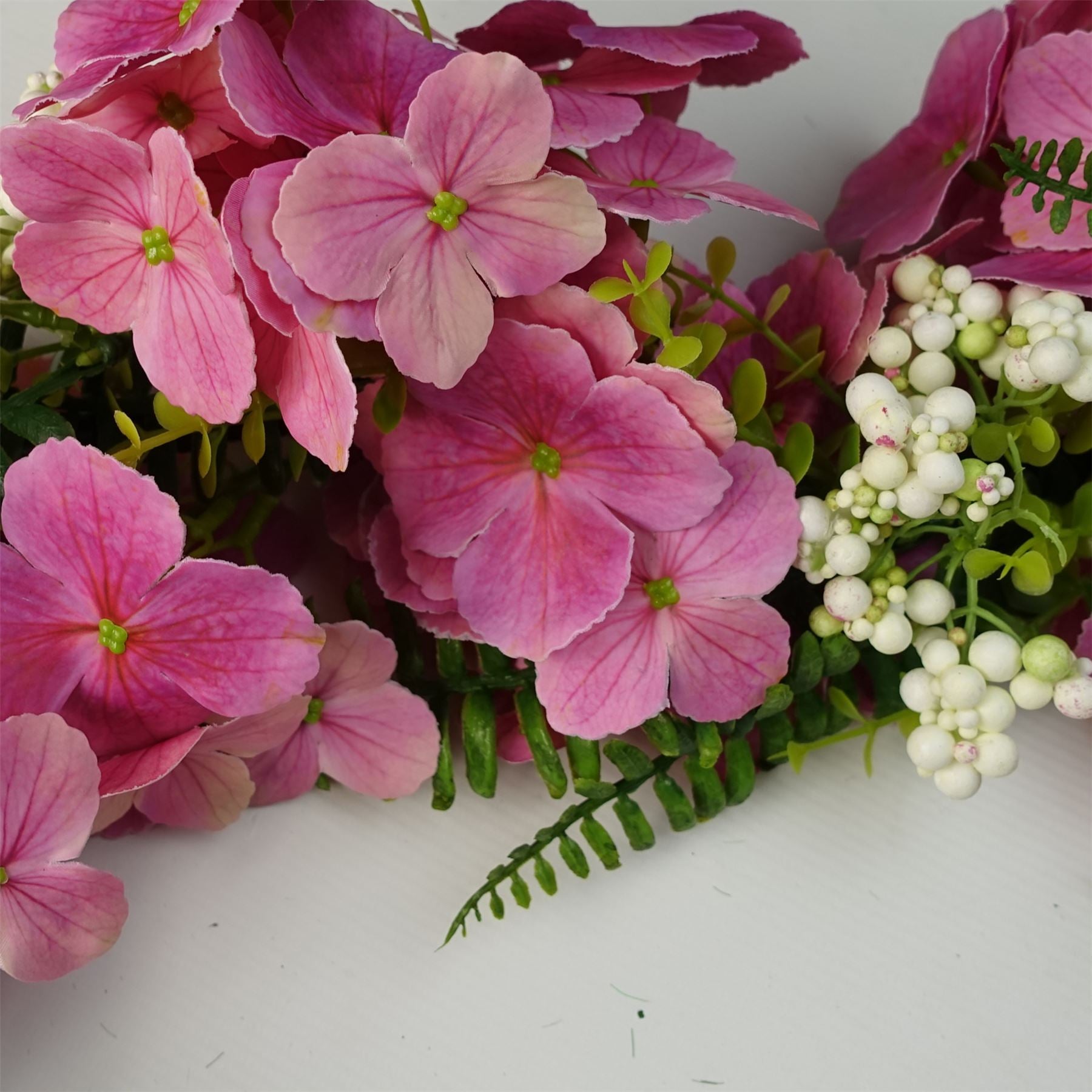 Artificial Hanging Plant Pink Blossom Garland