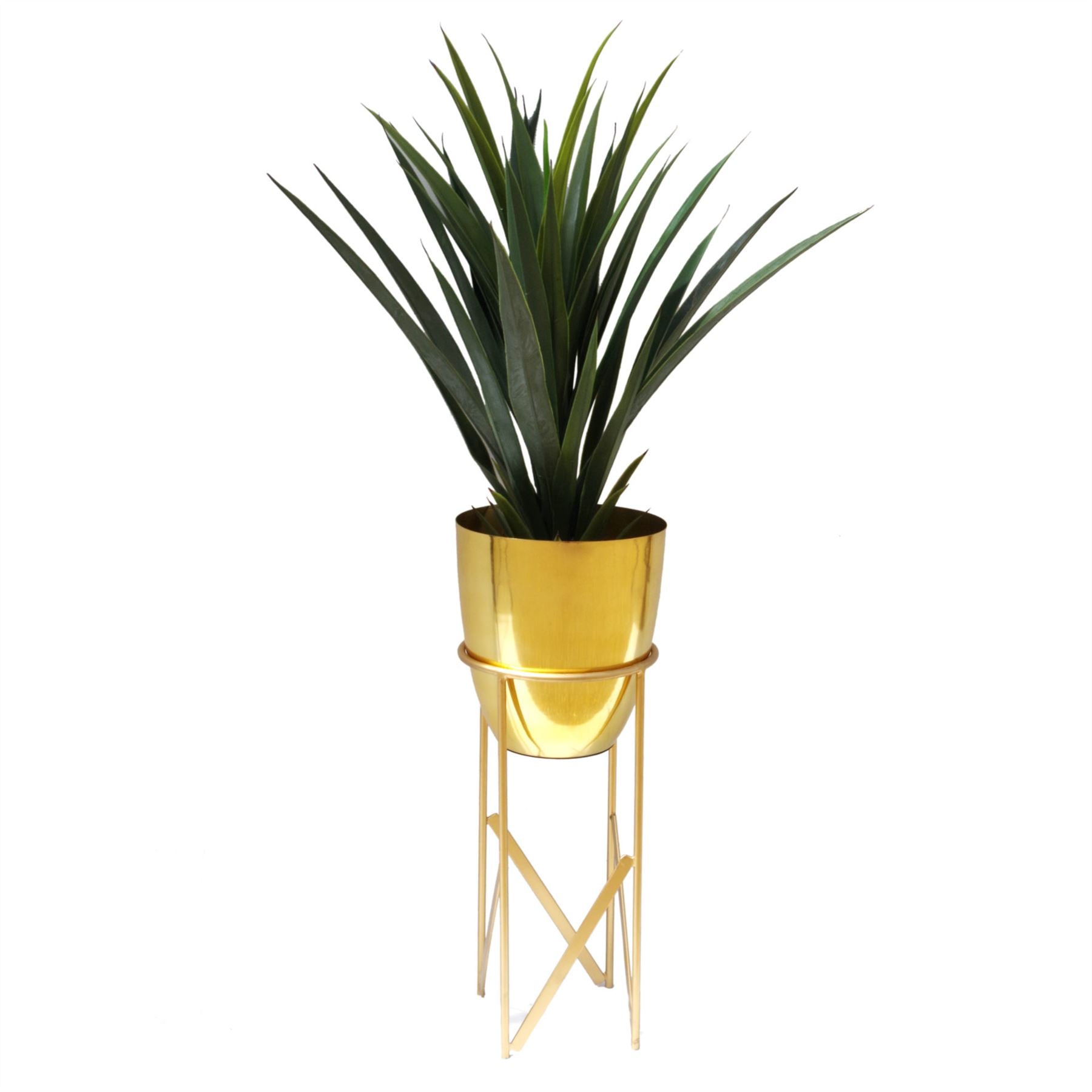 Tropical Artificial Plants 60cm Spiky Tropical Yukka Potted Faux Plants