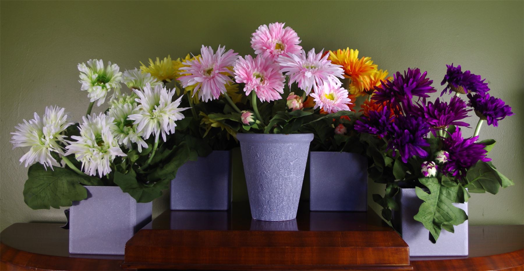 Artificial Daisy Plant Flowers Plant Orange