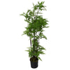 Artificial Look Moss Fern Gold Planter 150cm Leaf