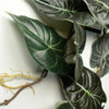 120cm Artificial Trailing Hanging Plant Realistic Alocasia Dragon Scale Dark