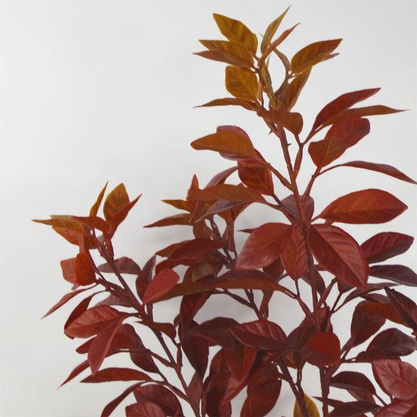 Artificial Trees Orange Fire Autumn Ficus Tree 80cm Leaf