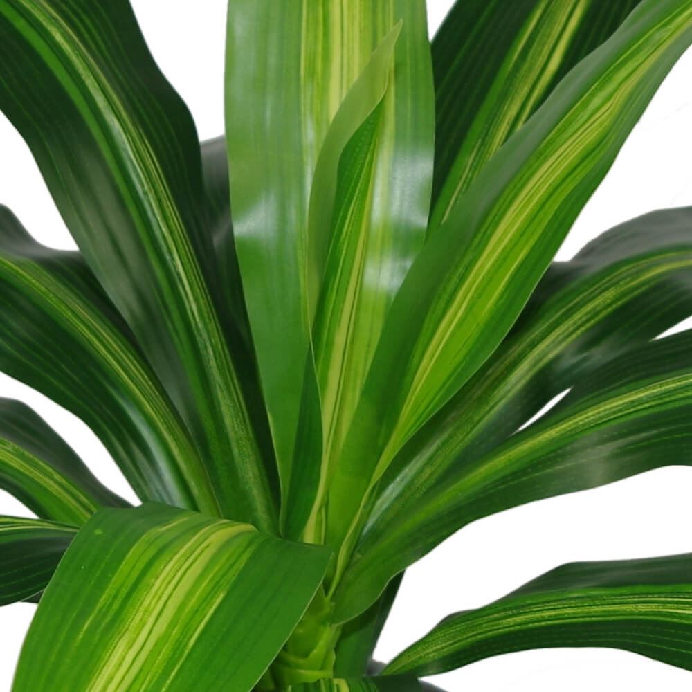 Artificial Foliage Plant Pot Variegated Leaves 40cm Plants