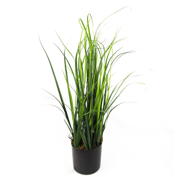 Artificial Grass Plant Green Ceramic Planter 60cm