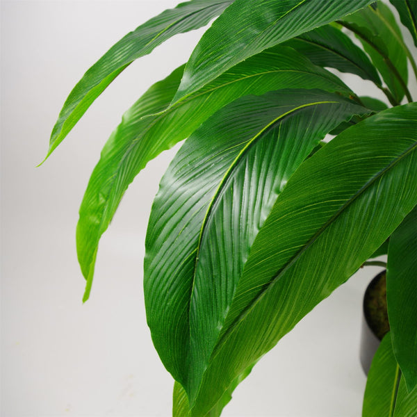 Artificial Foliage Plant Pot Green 60cm Artificial Calathea