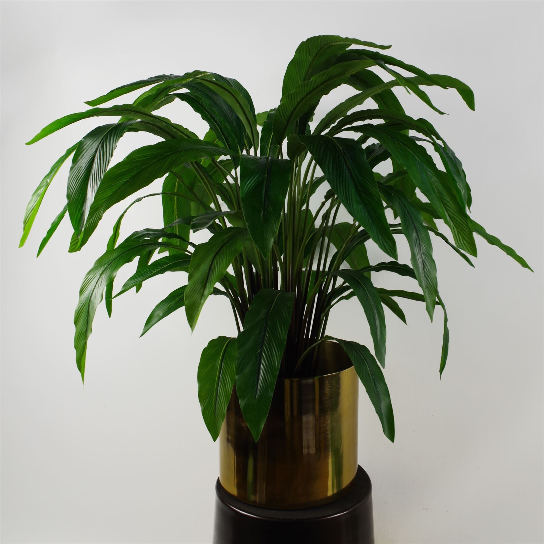 Artificial Foliage Plant Pot Green 60cm Artificial Calathea