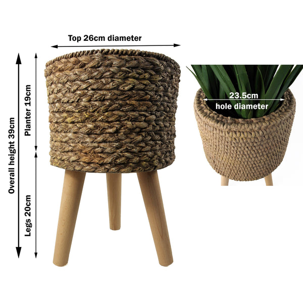 Woven Effect Composite Planter