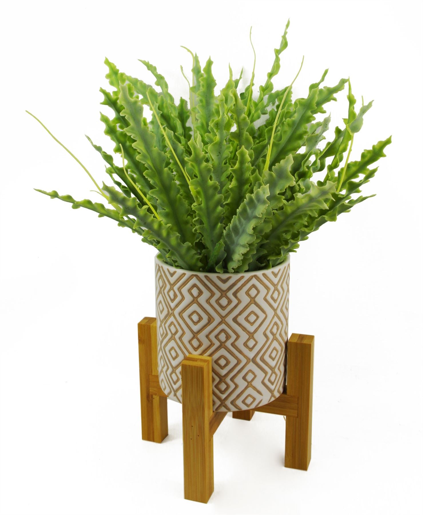 Artificial Plant Ceramic Planter Artificial Fern Plants 45cm