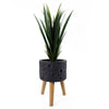 Planters Plant Pots Lunar Black Planter 35cm x 24cm