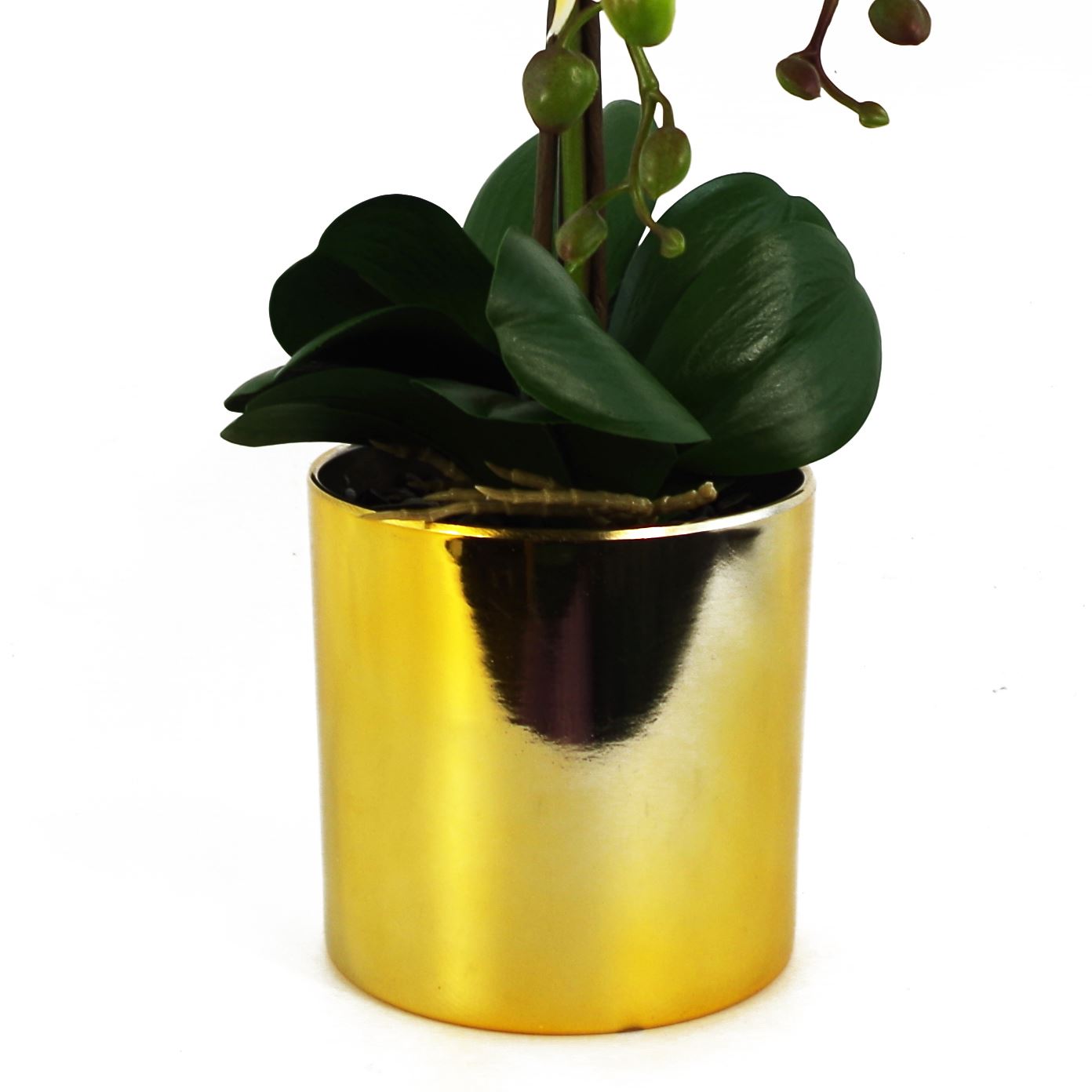 Artificial Orchid Large Purple Gold 52cm