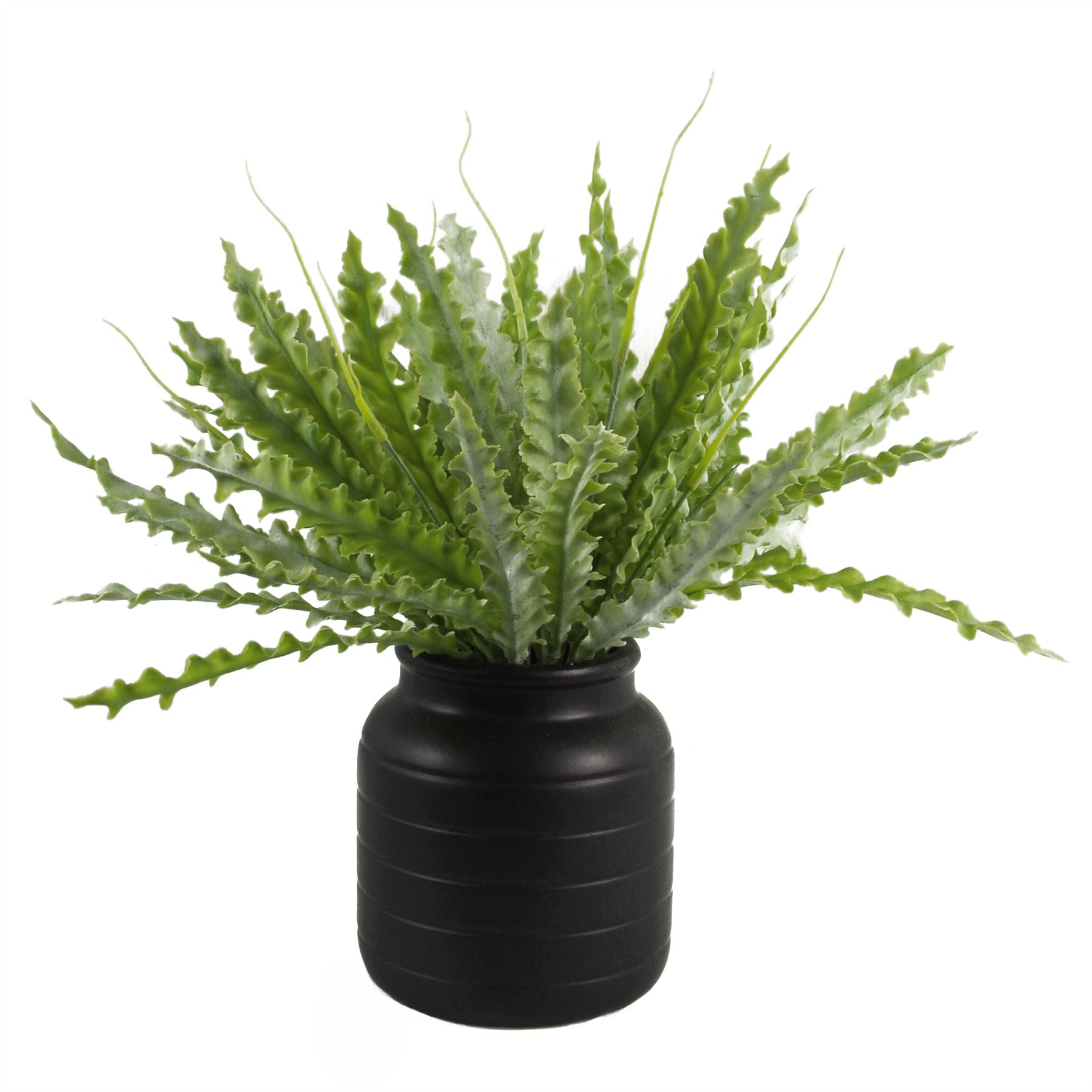 Ceramic Plant Pot Planter Flower Vase Black 13 x 13 x 14cm