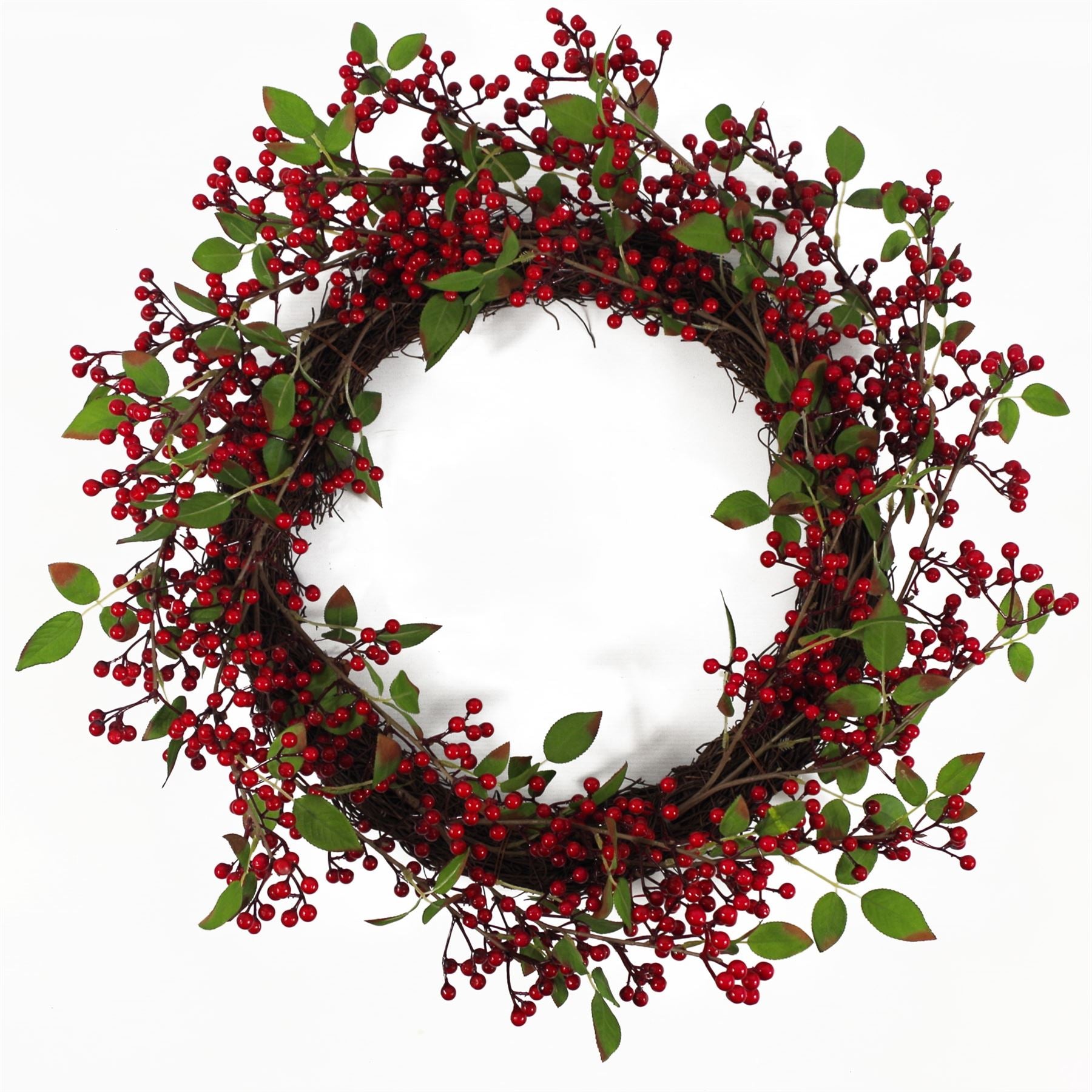 Christmas Look Red Berry Floristry Wreath 60cm 24