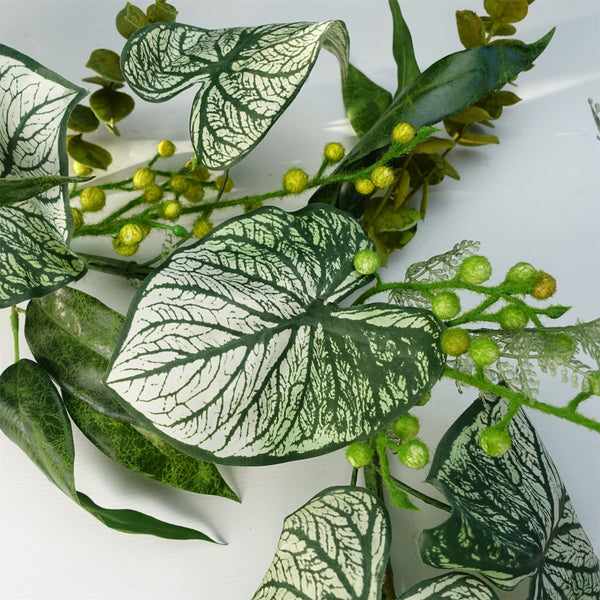 Artificial Hanging Trailing Plant Alocasia Sinuata