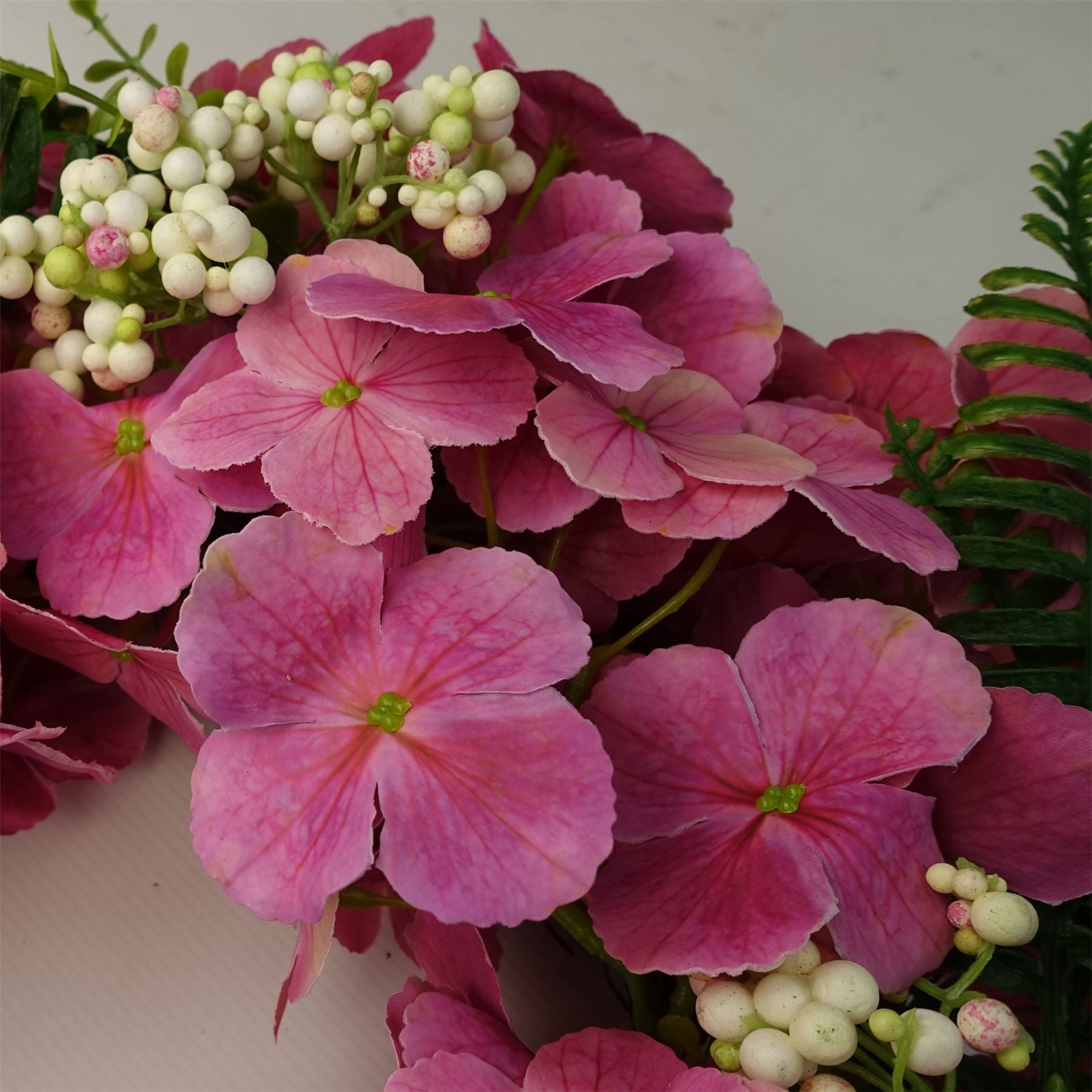 Artificial Pink Floral Blossom Wreath