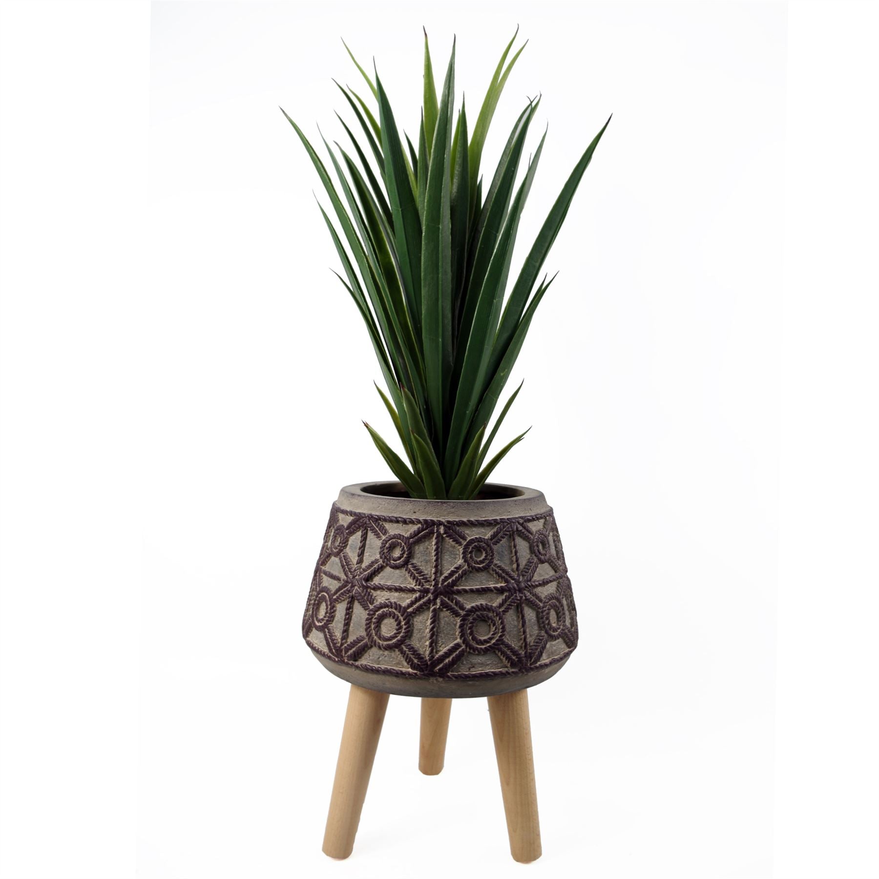 Planters Plant Pots Rope Effect Composite 36cm x 26cm